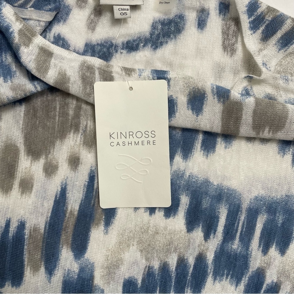 NWT KINROSS CASHMERE linen shawl - Picture 2 of 4